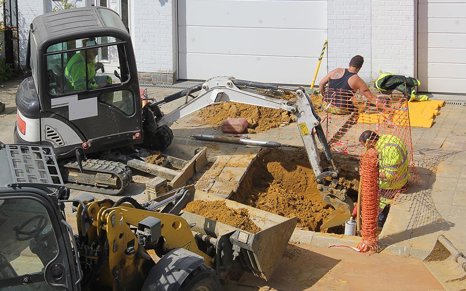 travaux assainissement La Queue-en-Brie